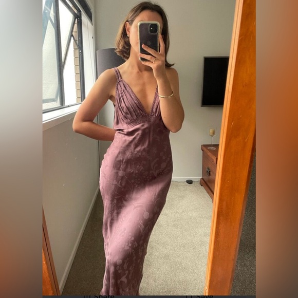 Spell and the Gypsy  Rosalie Jacquard Slip Dress NWT. Mauve Large - Picture 14 of 16